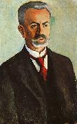 August Macke Portrait of Bernhard Koehler oil
